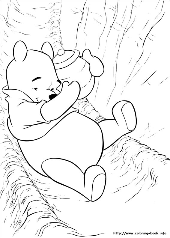 Winnie the Pooh coloring picture